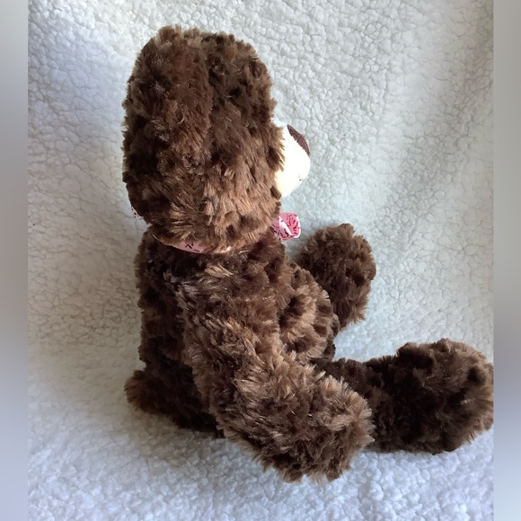 GANZ 16 inch Sprinkles Brown Bear with Bow Plush Stuffed Animal Toy - Picture 2 of 7
